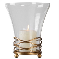 Cristoforo Seeded Glass Hurricane