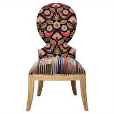 Cruzita Patterned Armless Chair