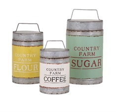 Dairy Barn Decorative Lidded Containers - Set of 3
