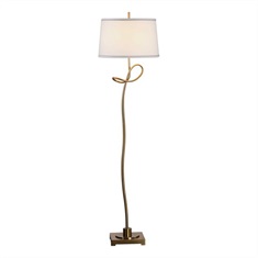 Dalia Twisted Gold Floor Lamp