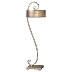 Dalou Scroll Silver Floor Lamp