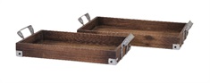 Davis Decorative Wood Trays - Set of 2