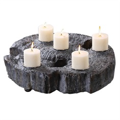 Elwin Tree Trunk Candleholder