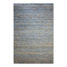 Euston Natural Blue Hand Woven Rug Swatch