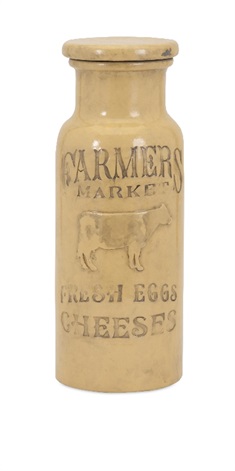 Farmers Market Large Lidded Jar