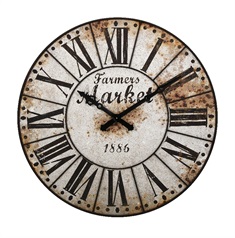 Farmers Market Oversized Wall Clock