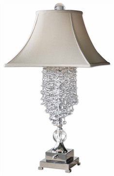 Fascination II Silver Table Lamp