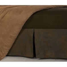 Faux Leather Bedskirt
