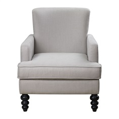 Flannan White Textured Armchair
