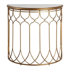 Floressa Gold Console Table