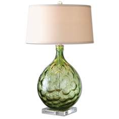 Florian Green Glass Table Lamp