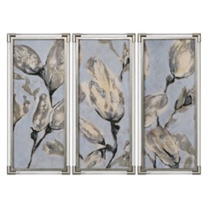 Flower Bud Triptych