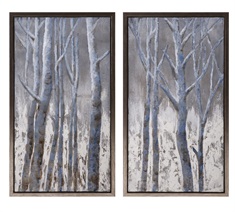Frosted Framed Oil Painting on Metal - Ast 2