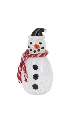 Frosty Small Glass Snowman