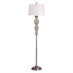 Galatsi Ribbed Mercury Glass Floor Lamp