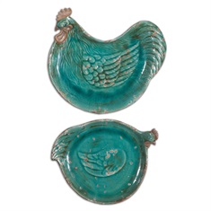 Galiana Ceramic Trays, S/2