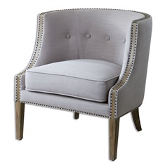 Gamila Light Gray Accent Chair