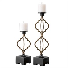 Gilberto Moroccan Candleholders S/2
