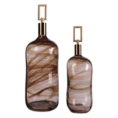 Ginevra Glass Bottles S/2