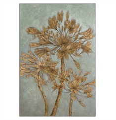 Golden Leaves Wall Art