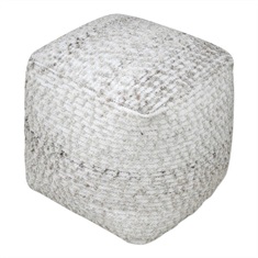 Gray Valda Pouf
