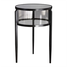 Gustav Black Iron Accent Table