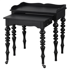 Hallee Black Rollout Desk