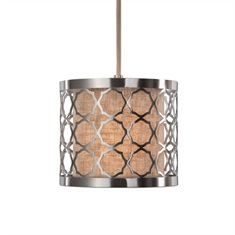 Harwich 1 Light Brushed Nickel Mini Pendant