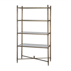Henzler Mirrored Glass Etagere