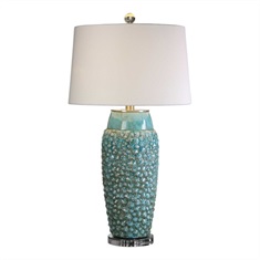 Hermosa Sky Blue Ceramic Lamp
