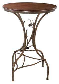 High Pine Iron Bar Table
