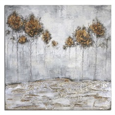 Iced Trees Abstract Art