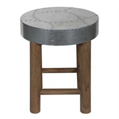 Jace Industrial Aluminum Stool