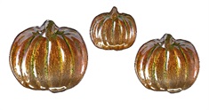 Jack's Pumpkin Glass Dishes - Set of 3
