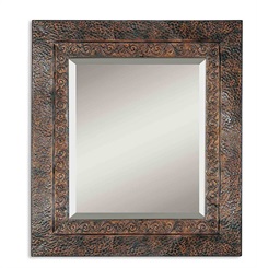 Jackson Rustic Metal Mirror