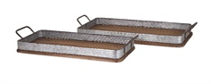 Jarvis Decorative Wood Trays - Set of 2