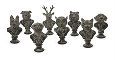 Jefferson Suited Animal Busts - Ast 8
