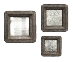 Jezant Mirror Tray Wall Décor - Set of 3