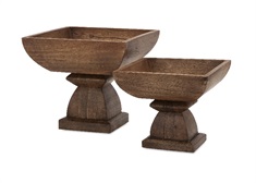Julian Wood Pedestals - Set of 2