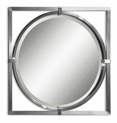 Kagami Brushed Nickel Mirror