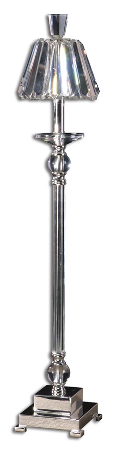 Kalena Silver Crystal Buffet Lamp