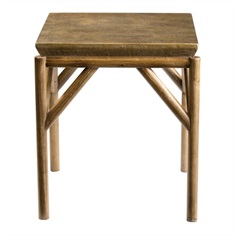Kanti Metallic Champagne End Table