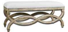 Karline Natural Linen Bench