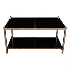 Karol Black Glass Coffee Table