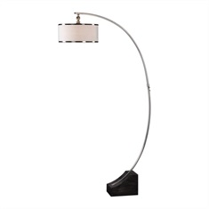 Kelcher Nickel Arc Floor Lamp