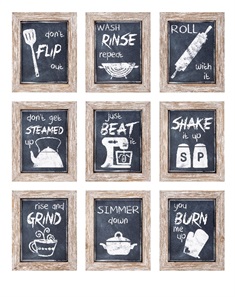 Kitchen Inspirations Wall Decor - Ast 9