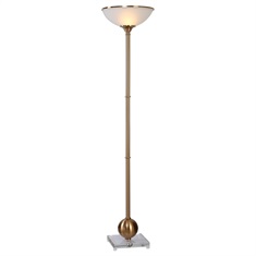 Laton Brushed Brass Floor Lamp