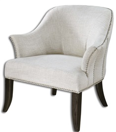 Leisa White Armchair