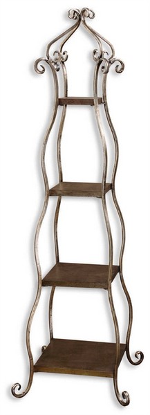 Lilah Silver Leaf Etagere