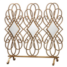 Lilou Mirrored Fireplace Screen